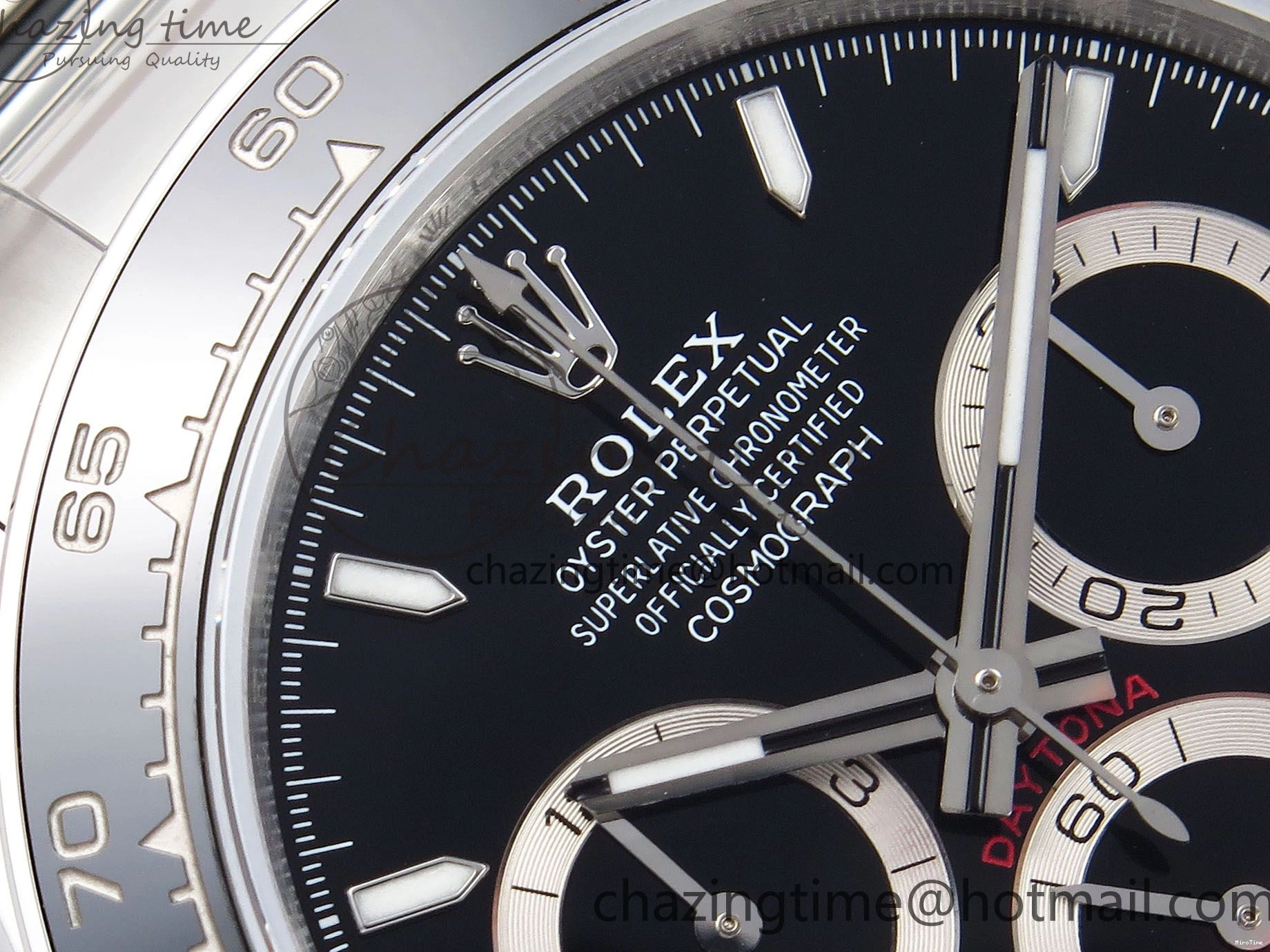 MiroTime 0422 Daytona 126500 QF 1:1 Best Edition 904L Steel Black Dial on SS Braclet SH4131 V ZeroBulk 1296